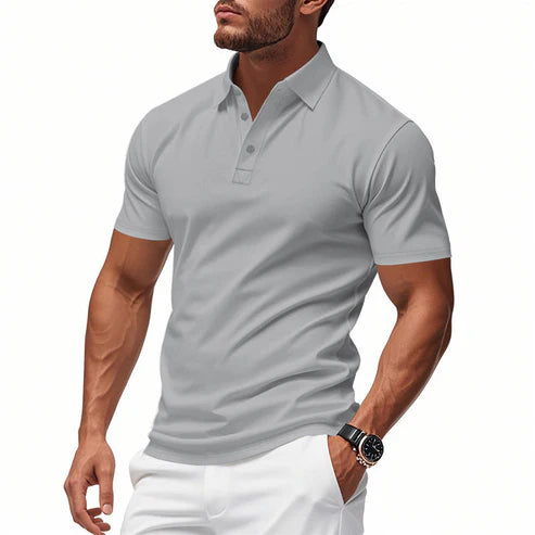 🔥Yalnızca sınırlı stokta, sınırlı süreyle Büyük indirim! 🎉 Erkekler için hızlı kuruyan, kısa kollu ve kruvaze yakalı tişört"