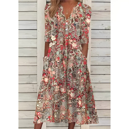 Daisy Mirage Midi Elbise