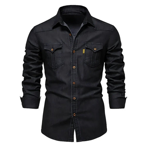 Kilian™ | Premium Pamuklu Denim Gömlek