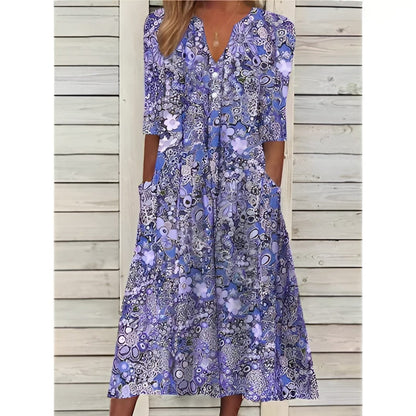 Daisy Mirage Midi Elbise