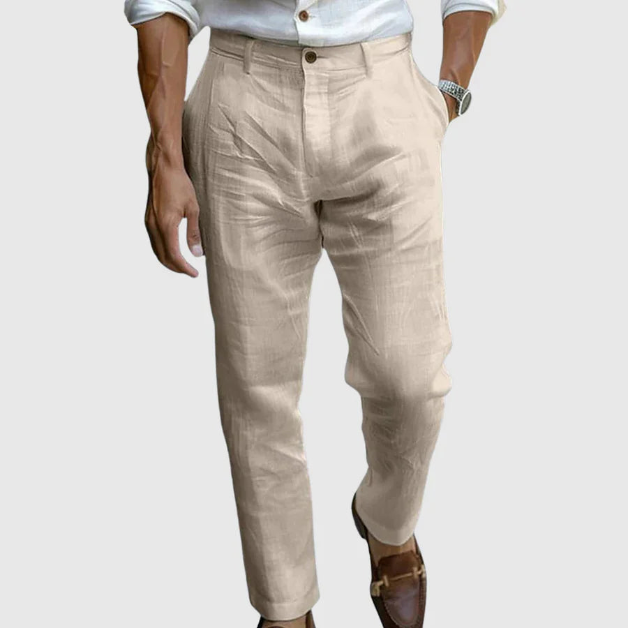 Saint-Tropez Şıklığında Keten Pantolon
