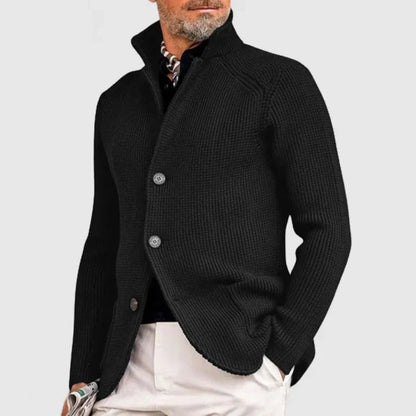 Marc™ | Erkek Dik Yakalı Triko Hırka 🧥