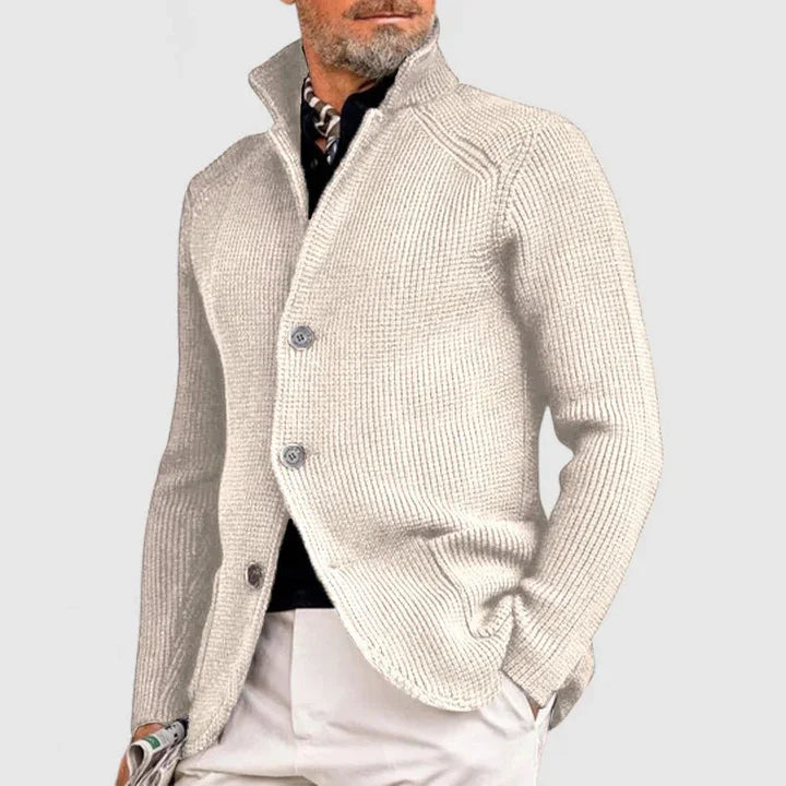 Marc™ | Erkek Dik Yakalı Triko Hırka 🧥