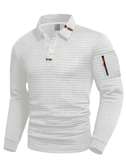 SolloTrend™ Erkek Uzun Kollu Polo – Sıcak, Şık & Rahat