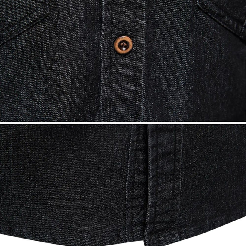 Kilian™ | Premium Pamuklu Denim Gömlek