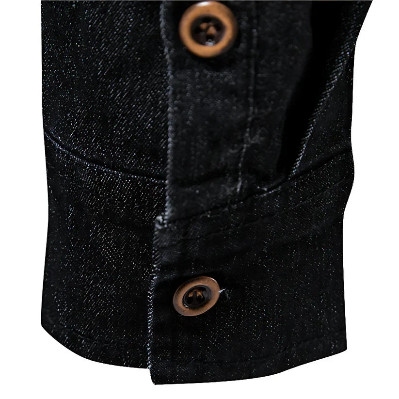Kilian™ | Premium Pamuklu Denim Gömlek