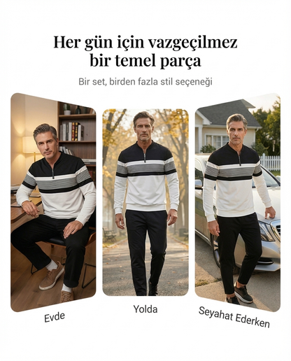 ⌛ Sadece 3 gün kaldı – Her şeyde %50 indirim! ⏰ Erkek Seti: Grafik Baskılı Kazak ve Pantolon